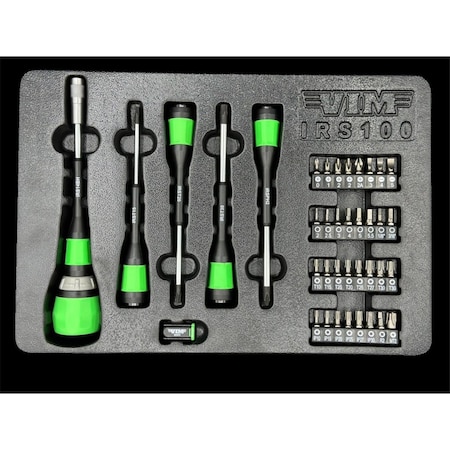 Vim Tools Interchangeable Ratcheting Screwdriver Set, 39 Piece VMIRS100